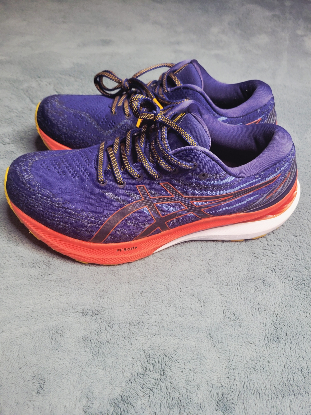 ASICS Gel-Kayano 29 Running Shoes - Size 10 Extra Wide 4E Deep Ocean Orange